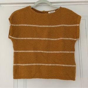 Madewell knit short sleeve sweater, size small